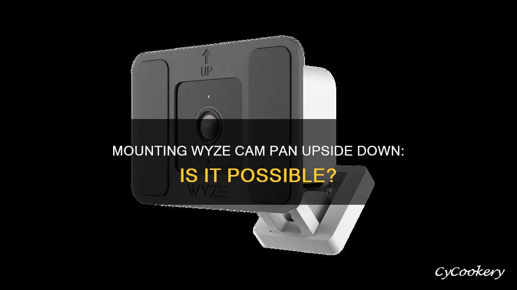 can you mount wyze cam pan upside down