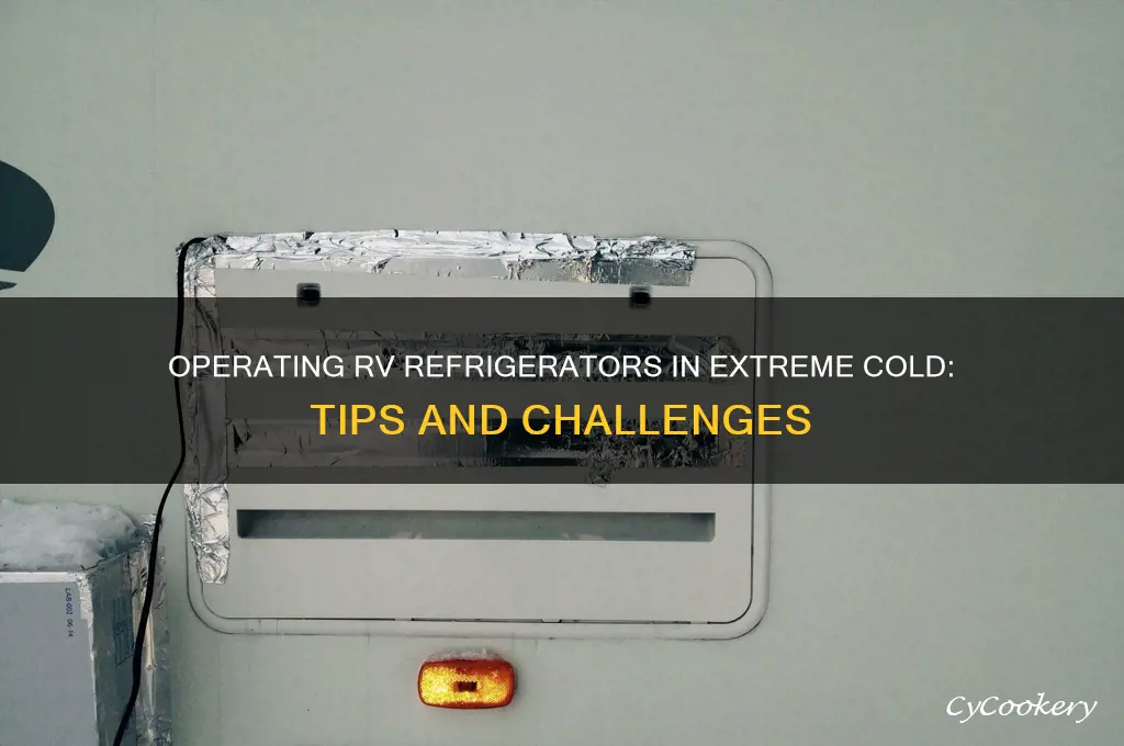 can you operate rv refrigerator in extrem cold weather