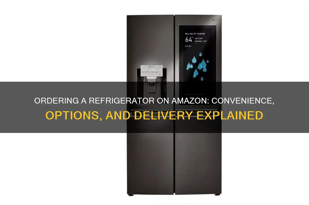 can you order a refrigerator from amazon