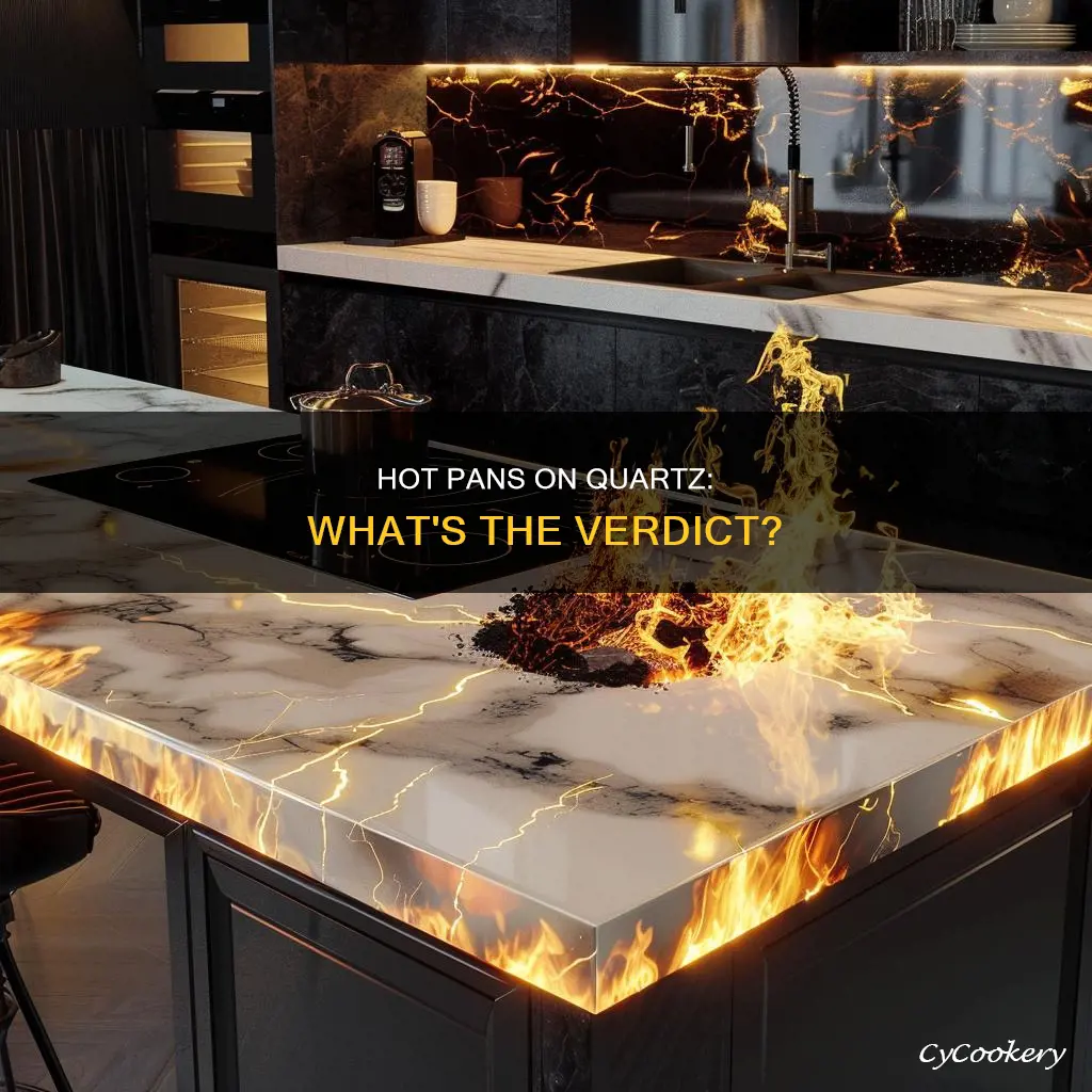 can you out hot pans on quartz