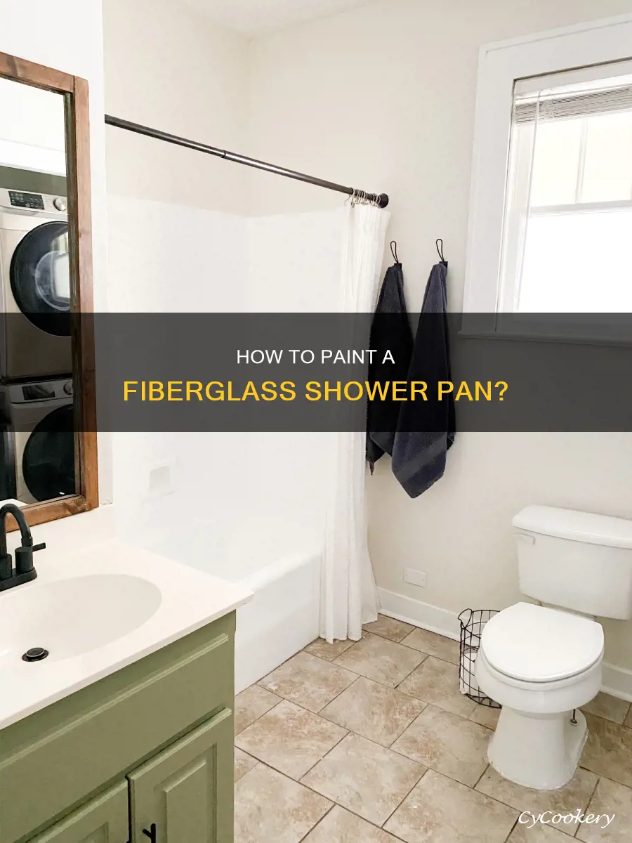 can you paint a fiberglass shower pan