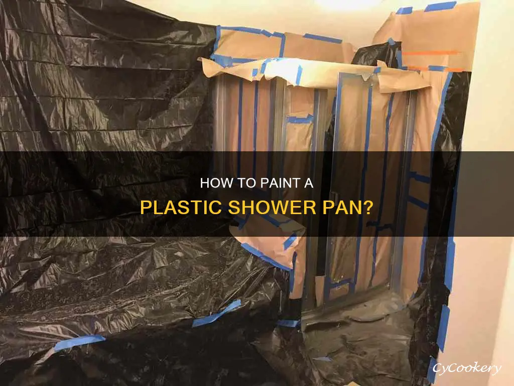 can you paint a plastic shower pan