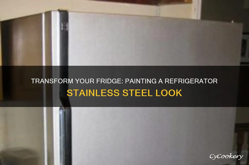 can you paint a refrigerator stainless steel