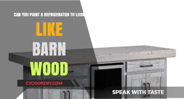 Transform Your Fridge: Painting a Refrigerator to Mimic Barn Wood