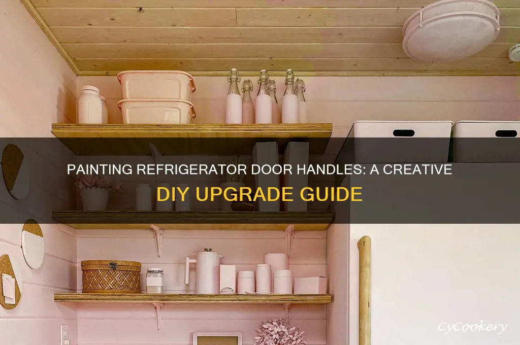 can you paint refrigerator door handles