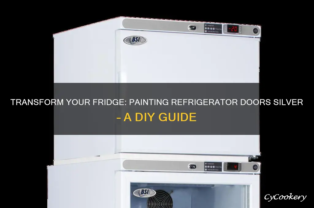 can you paint refrigerator doors silver