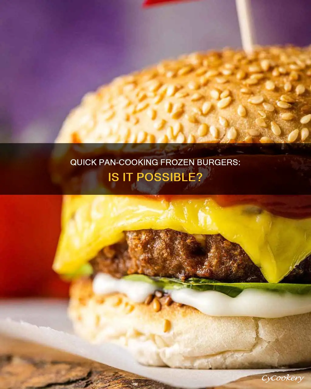 can you pan cook frozen burgers