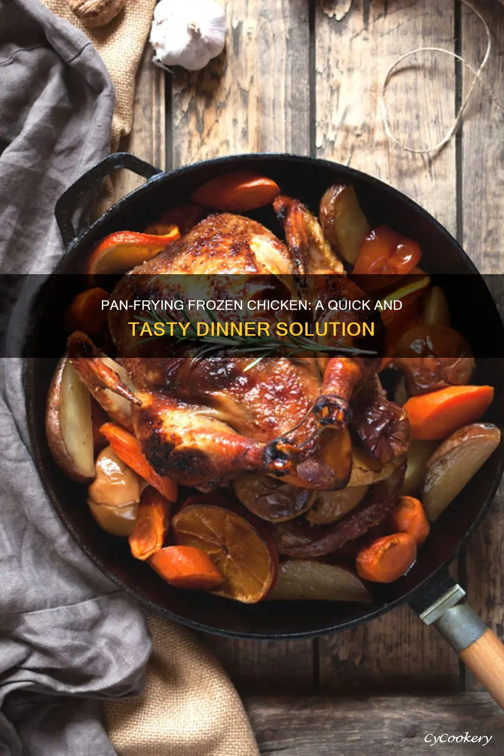 can you pan cook frozen chicken