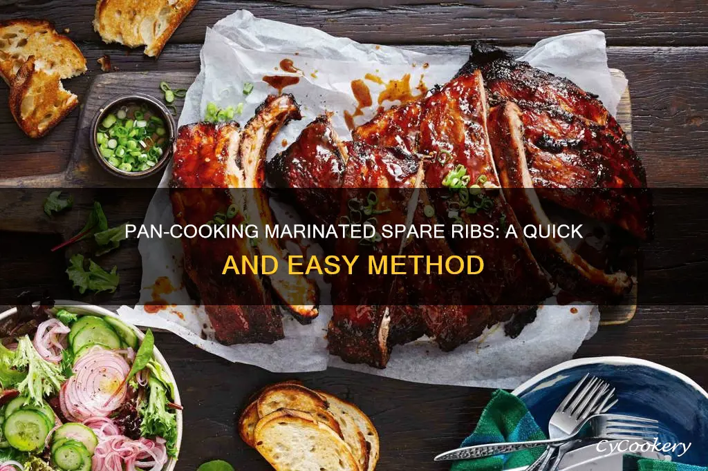 can you pan cook marinated spare ribs