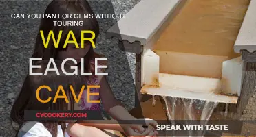 Panning for Gems: War Eagle Cave Tour Optional