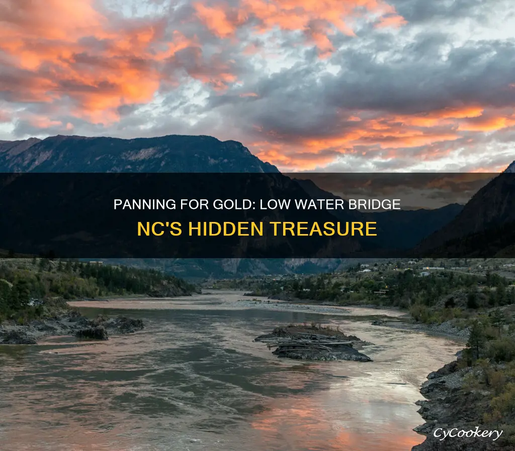 can you pan for gold at low water bridge nc