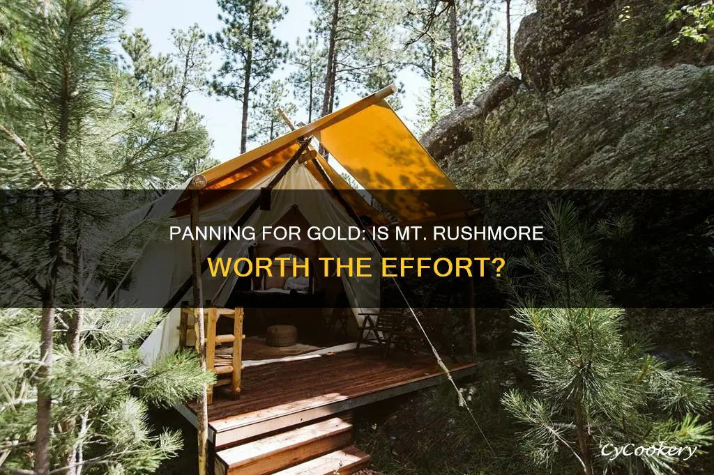 can you pan for gold at mt rushmore