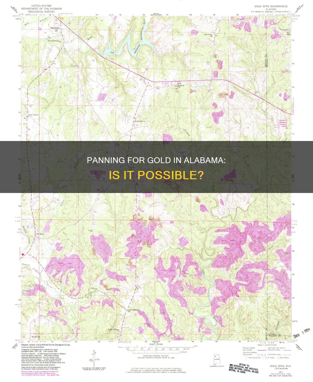 can you pan for gold in alabama