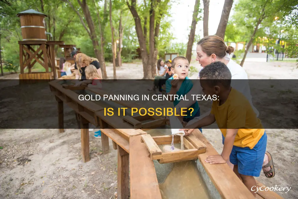 can you pan for gold in central texas