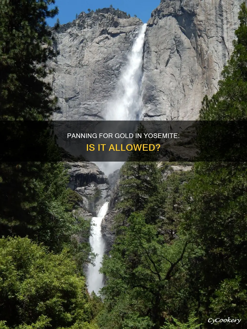 can you pan for gold in yosemite