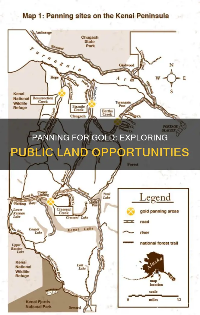can you pan for gold on public land