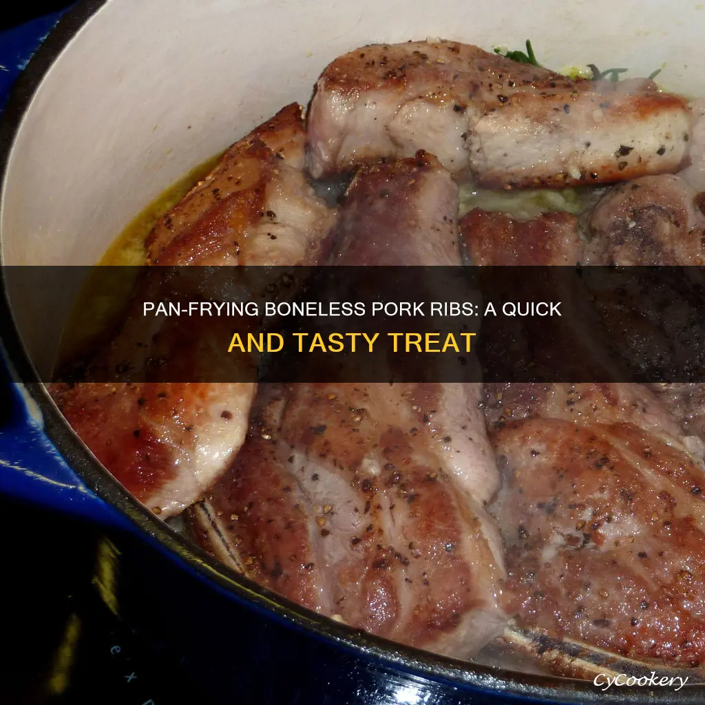 can you pan fry boneless pork ribs