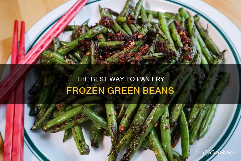 can you pan fry frozen green beans