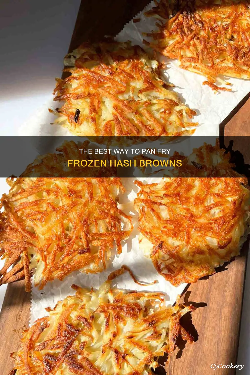 can you pan fry frozen hash brown patties