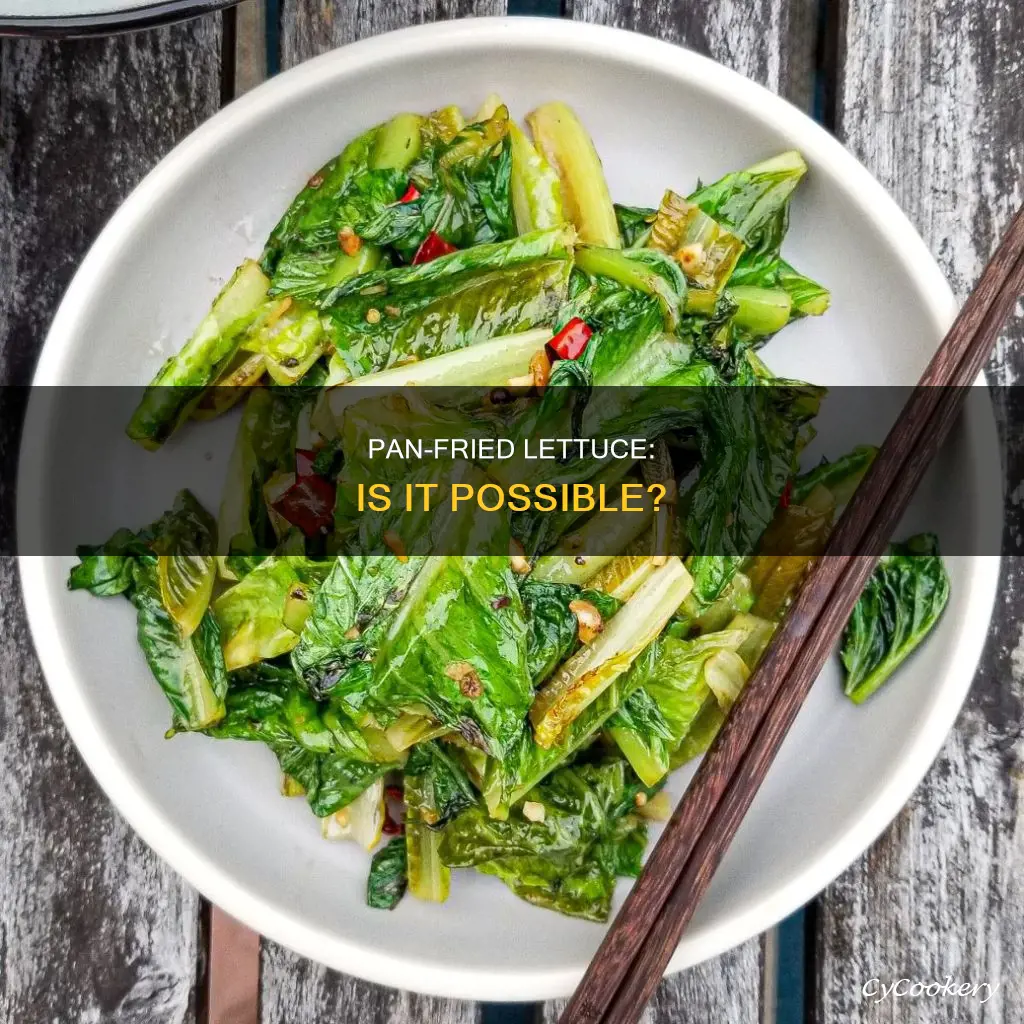 can you pan fry lettuce