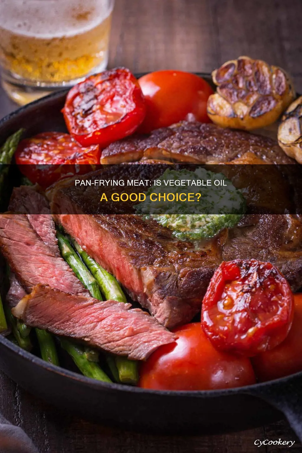 can you pan fry meat in vegetable oil