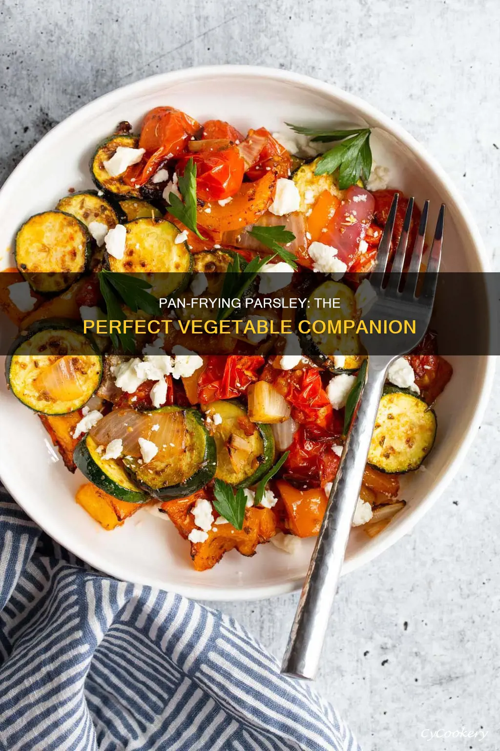 can you pan fry parsely with vegatablea
