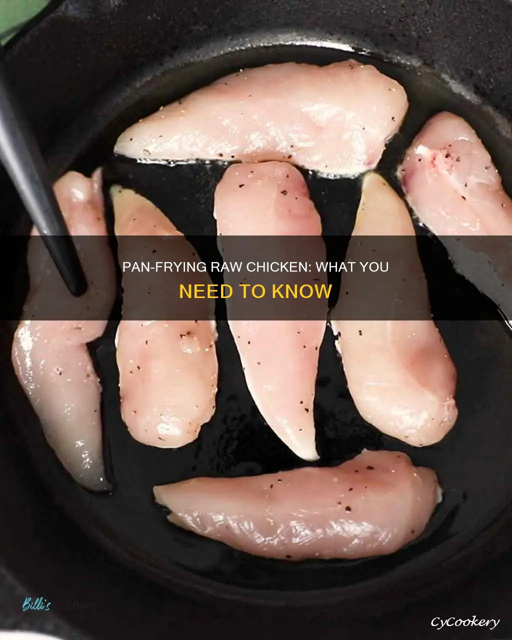 can you pan fry raw chicken