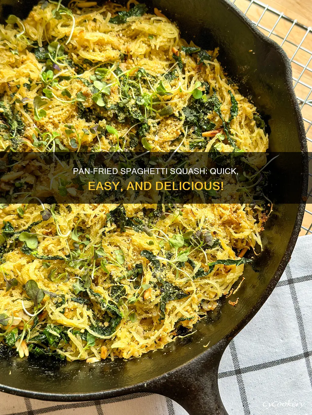 can you pan fry spaghetti squash