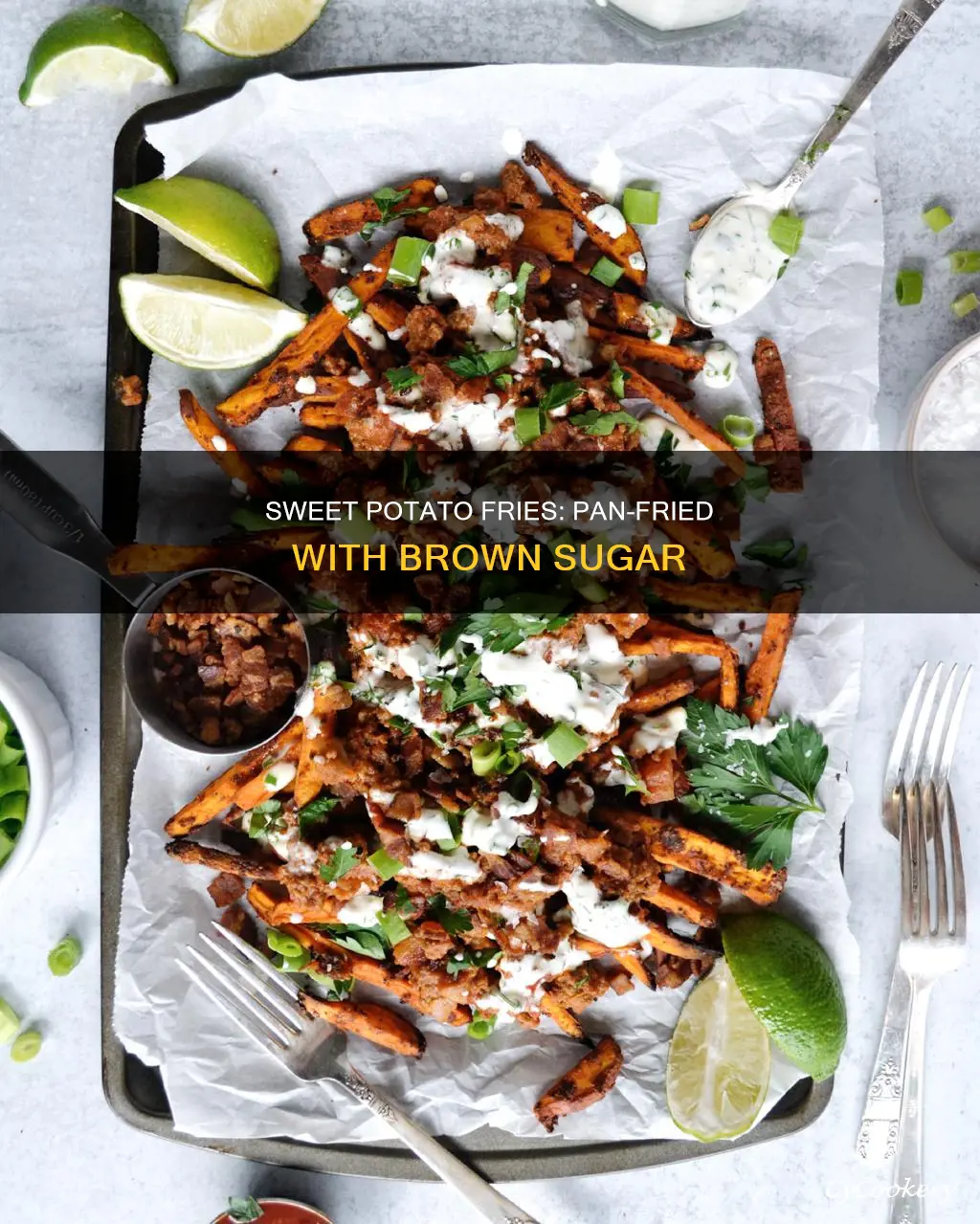 can you pan fry sweet potato fries with brown sugar
