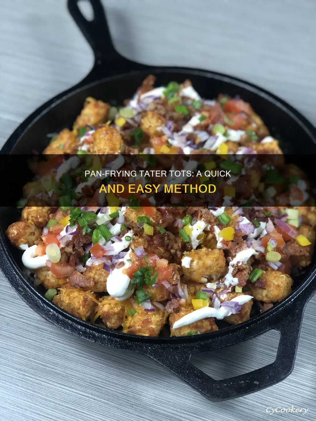 can you pan fry tator tots