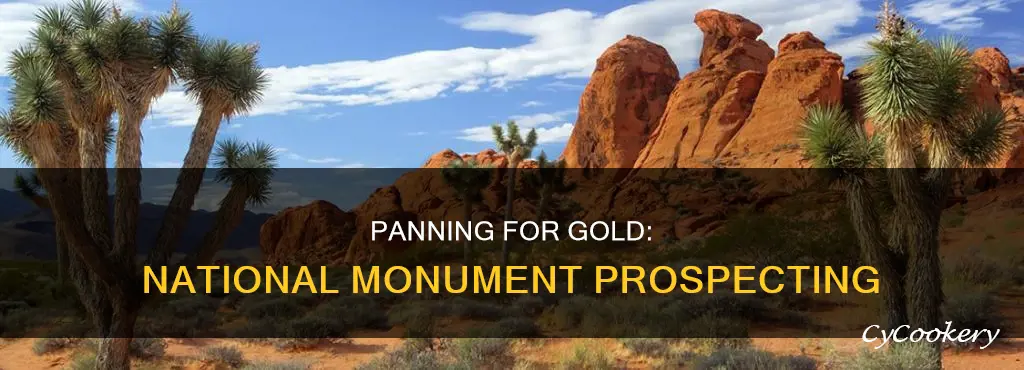 can you pan gold in a national monument