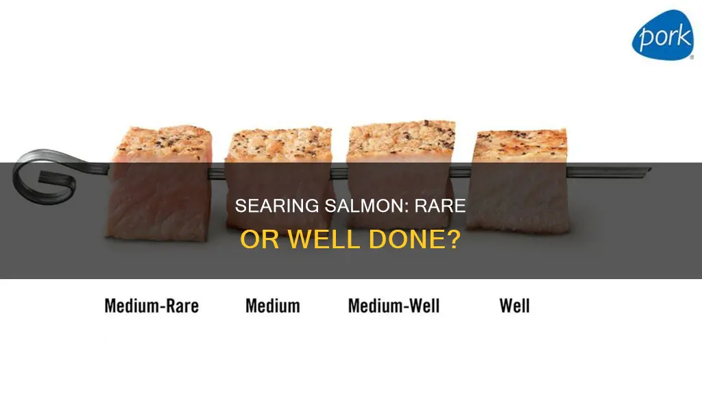 can you pan sear a salmon and eat it rare