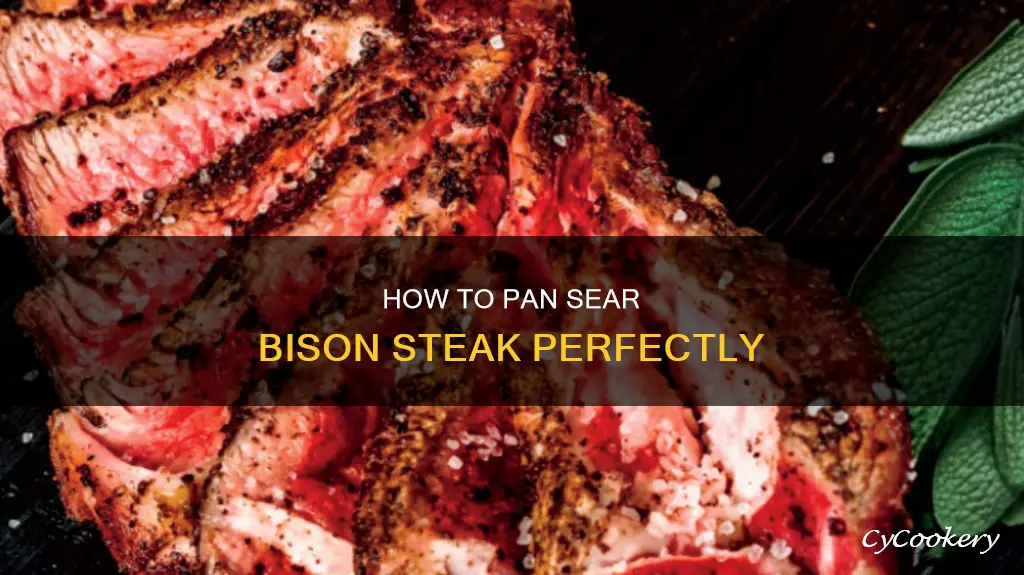 can you pan sear bison steak
