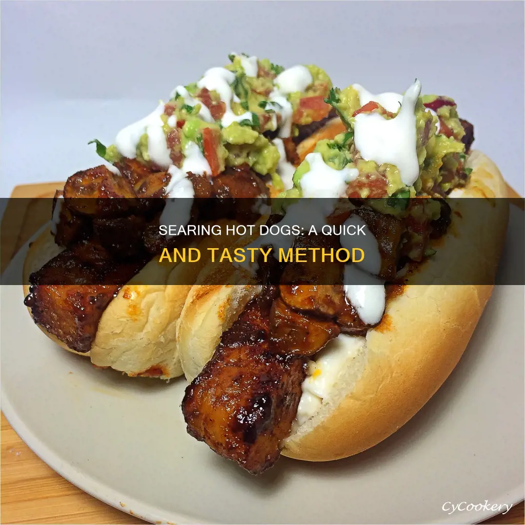 can you pan sear hot dogs