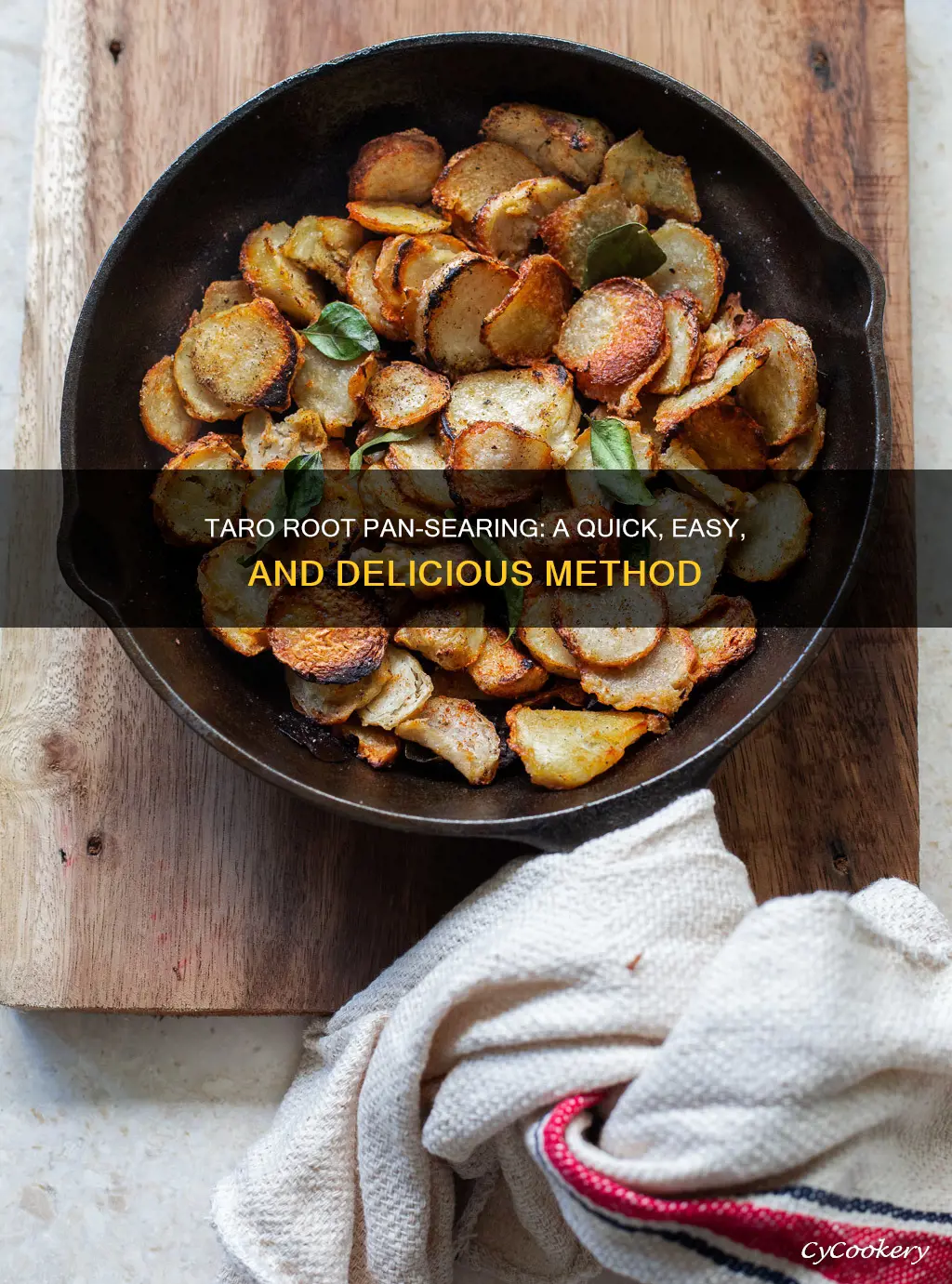 can you pan sear taro root