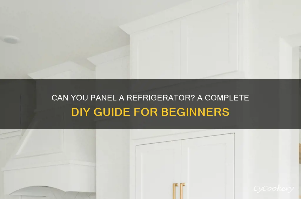 can you panel a refrigerator