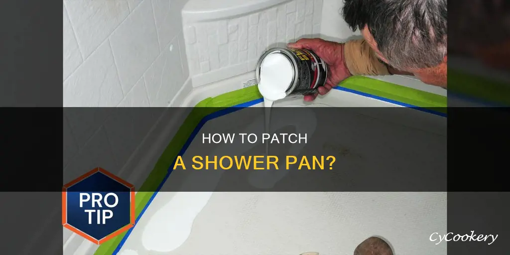 can you patch a shower pan