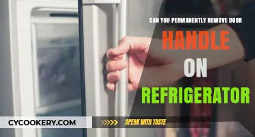 Permanently Removing Refrigerator Door Handles: Is It Possible and Safe?