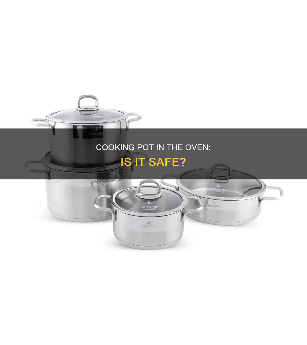 can you place a cooking pot in the oven