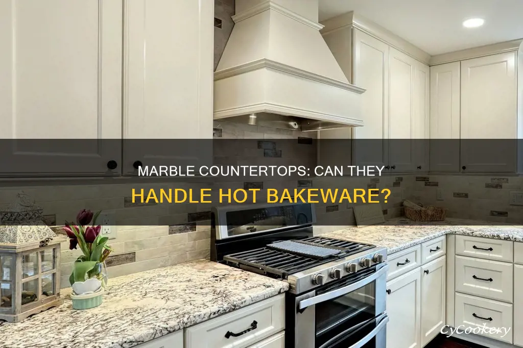 can you place hot baking pans onto a marble surface