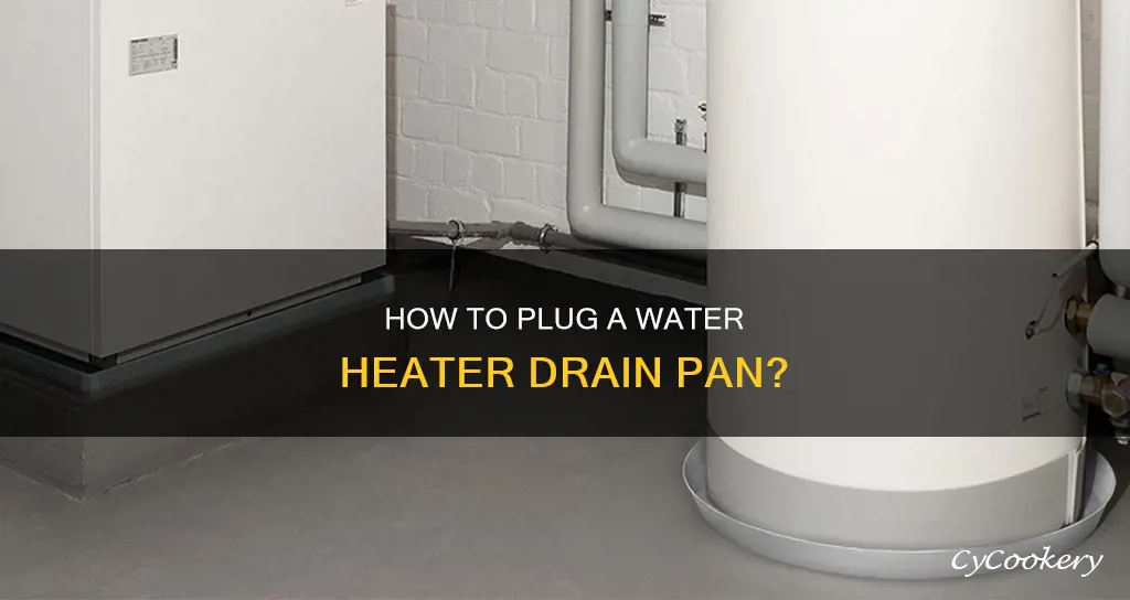 can you plug a water heater drain pan