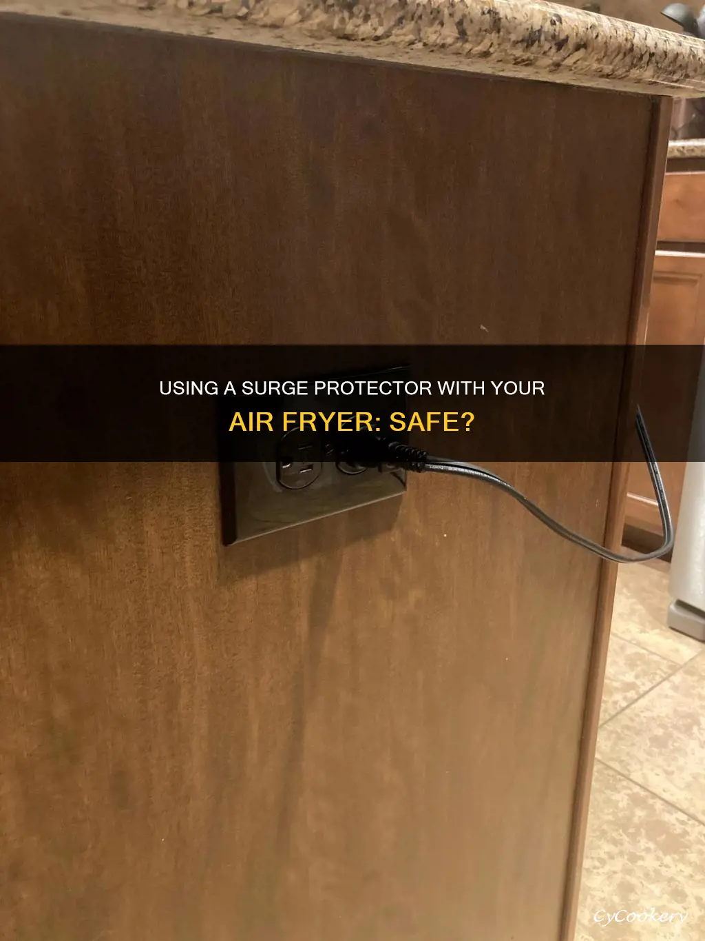 can you plug an air fryer into a surge protector