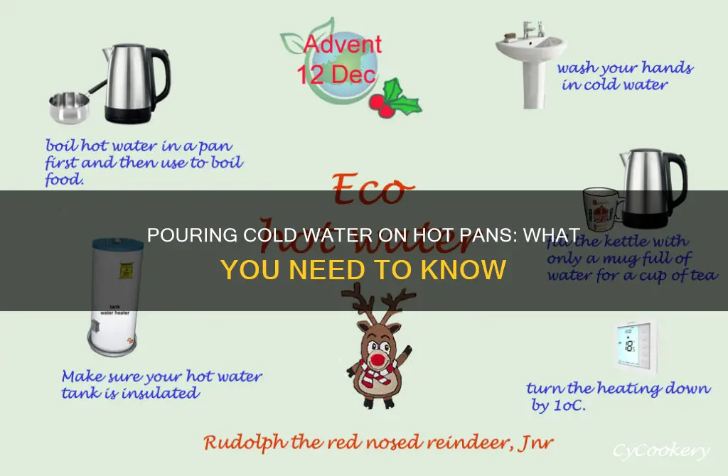 can you pour cold water on a hot pan