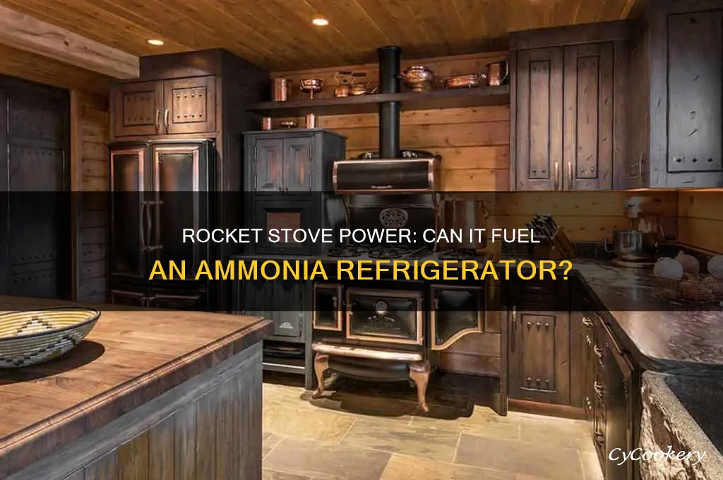 can you power an ammonia refrigerator with a rocket stove