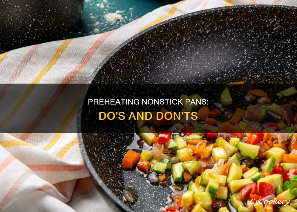 can you preheat a nonstick pan