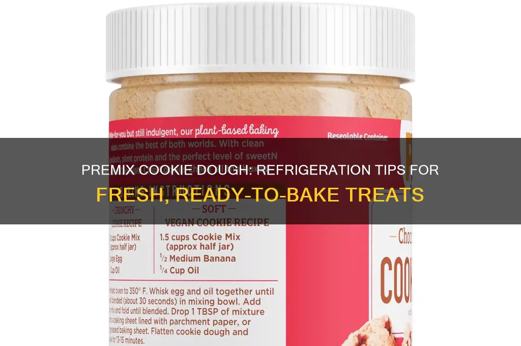 can you premix cookid dough and refrigerate