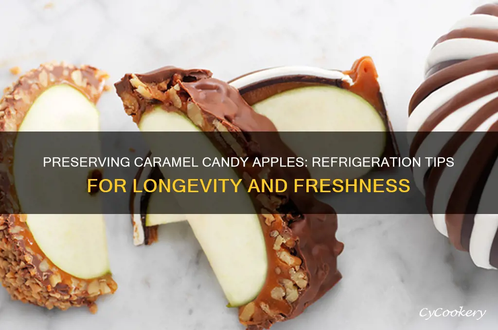 can you preserve a caramel candy apple in the refrigerator