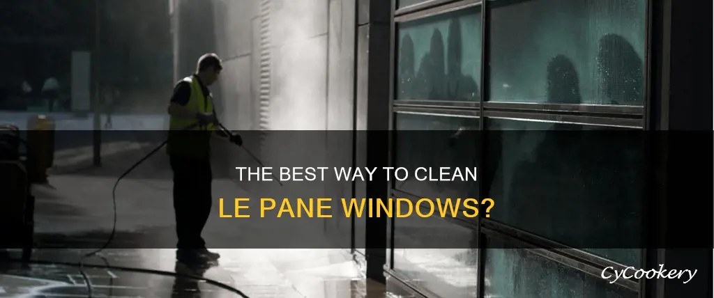 can you pressure wash for le pane windows