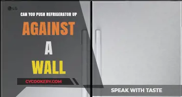 Can You Safely Push a Refrigerator Against the Wall?
