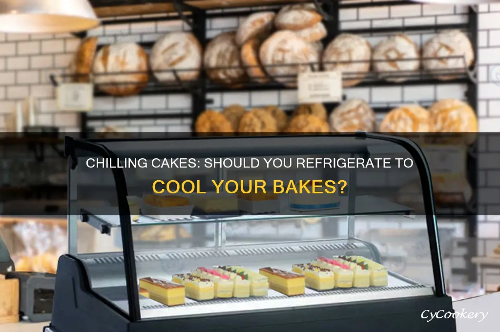 can you put a cake in the refrigerator to cool